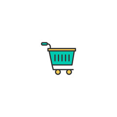 Shopping cart icon design. Shopping icon vector design