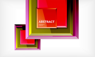 Square geometric background