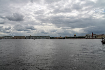 Naklejka premium View of St. Petersburg from the Neva River