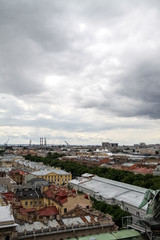 Fototapeta na wymiar View of the roofs of St. Petersburg