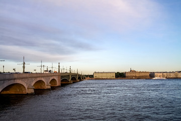 Fototapeta premium evening city of St. Petersburg