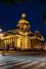 St. Isaac's Cathedral at night