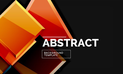 Squares and triangles geometrical background