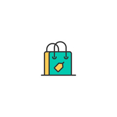 Shopping bag icon design. Shopping icon vector design