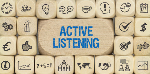 Active Listening - obrazy, fototapety, plakaty