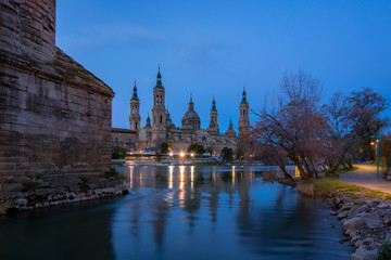 Basilica of Our Lady of the Pilar in Zaragoza, Spain