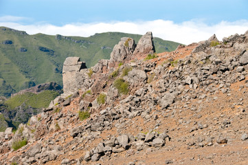 Gebirgslandschaft am Pico do Arieiro auf Madeira