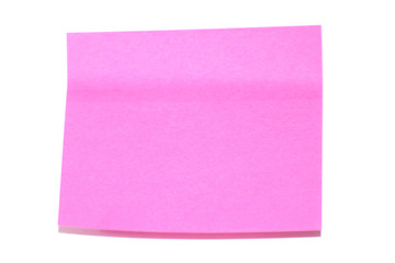 Obraz na płótnie Canvas Pink sticker on white background. isolate