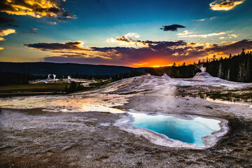 Sunset in Yellowstone
