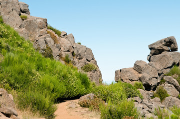 Gebirgslandschaft am Pico do Arieiro auf Madeira