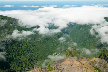 Gebirgslandschaft am Pico do Arieiro auf Madeira