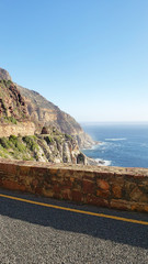 Mountain landscape at sunset