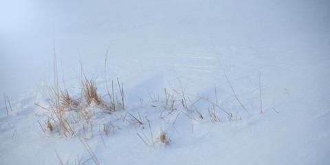 Fototapeta na wymiar Icelandic landscape in the snow and ice 
