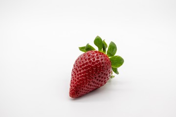 strawberry, isolated on white background