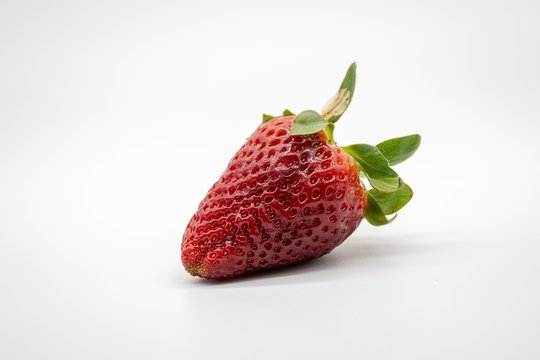 strawberry, isolated on white background