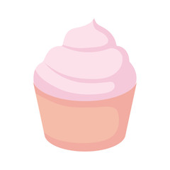 delicious cupcake isolated icon