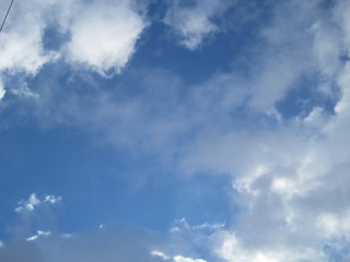 blue sky with clouds