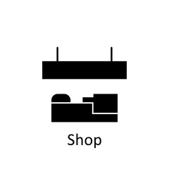 shop icon. Signs and symbols can be used for web, logo, mobile app, UI, UX