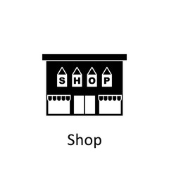 shop icon. Signs and symbols can be used for web, logo, mobile app, UI, UX
