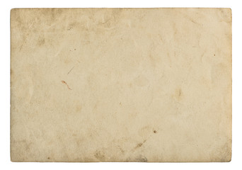 Used paper sheet Old cardboard background
