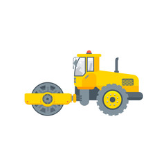 asphalt paver machine illustration side view