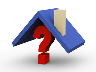 3d rooftop on question mark