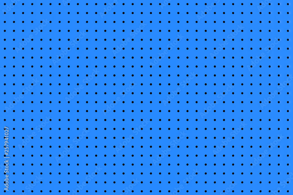 Poster Blue Small Polka Dot Seamless Pattern Background. 3d Rendering