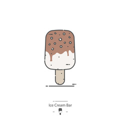 Ice Cream Bar - Line color icon