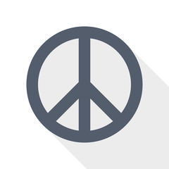 Peace, no war icon, vector illustration, pacifist concept sign