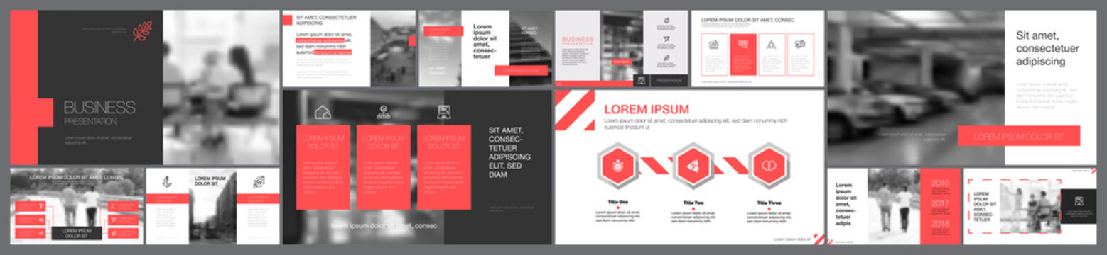 Fifteen Teamwork Slide Templates Set