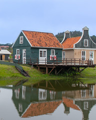 house over a pond