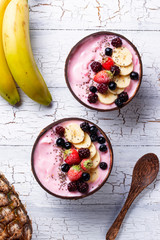 Frozen dessert nice cream with acai