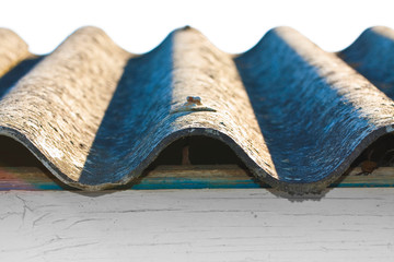 Dangerous asbestos roof panels - one of the most dangerous materials in the construction industry