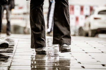 people walking on street