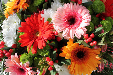 beautiful bouquet  of gerberas