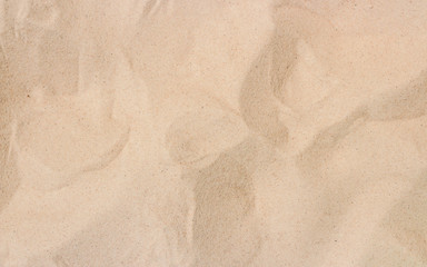 Fototapeta na wymiar Sand , closeup of sand pattern of a beach in the summer