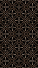 Ornate geometric pattern and abstract multicolored background