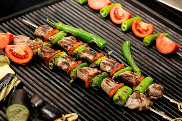 Kebab varieties specific to Turkish cuisine,shish kebab 