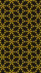 Ornate geometric pattern and abstract multicolored background