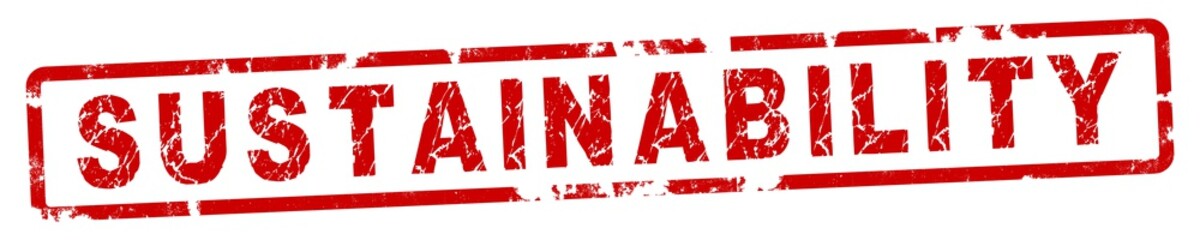 nlsb94 NewLongStampBanner nlsb - english text - sustainability: stamp / single / red / template - aspect ratio 5:1 - 5to1 xxl e7398