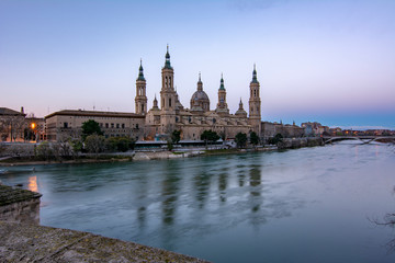Basilica of Our Lady of the Pilar in Zaragoza, Spain