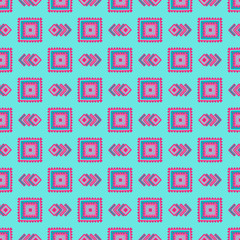 Ethnic seamless pattern. Tribal line print in african, mexican, american, indian style. Geometric boho background. Ethnic and tribal motifs can be used in fabric design.