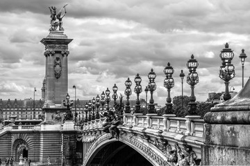 Alexandre III bridge in Paris, France - 257954244