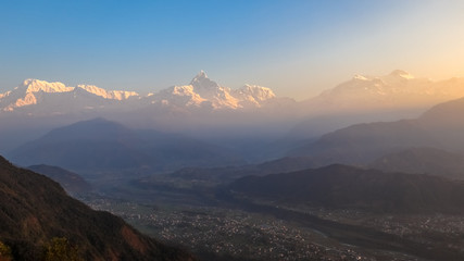Himalayas and himalayan peaks in Nepal