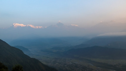 Himalayas and himalayan peaks in Nepal