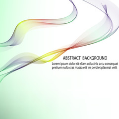 Abstract background with color waves