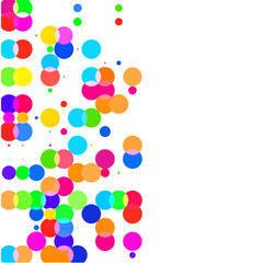 Multicolored bubbles on a white background  