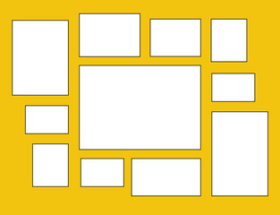 Vector frame for photos and pictures