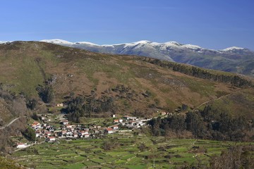 Fototapeta na wymiar Mountain vilage, Extremo, Arcos de Vadevez, Portugal