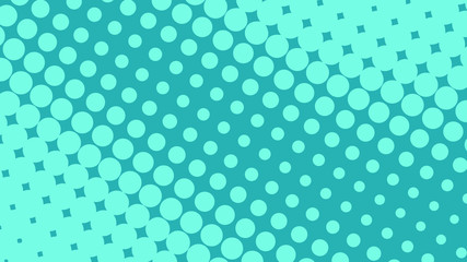 Abstract concept blue pop art background with retro haftone dots design. Vector comic template for empty bubble, sale banner, illustration comic book design.